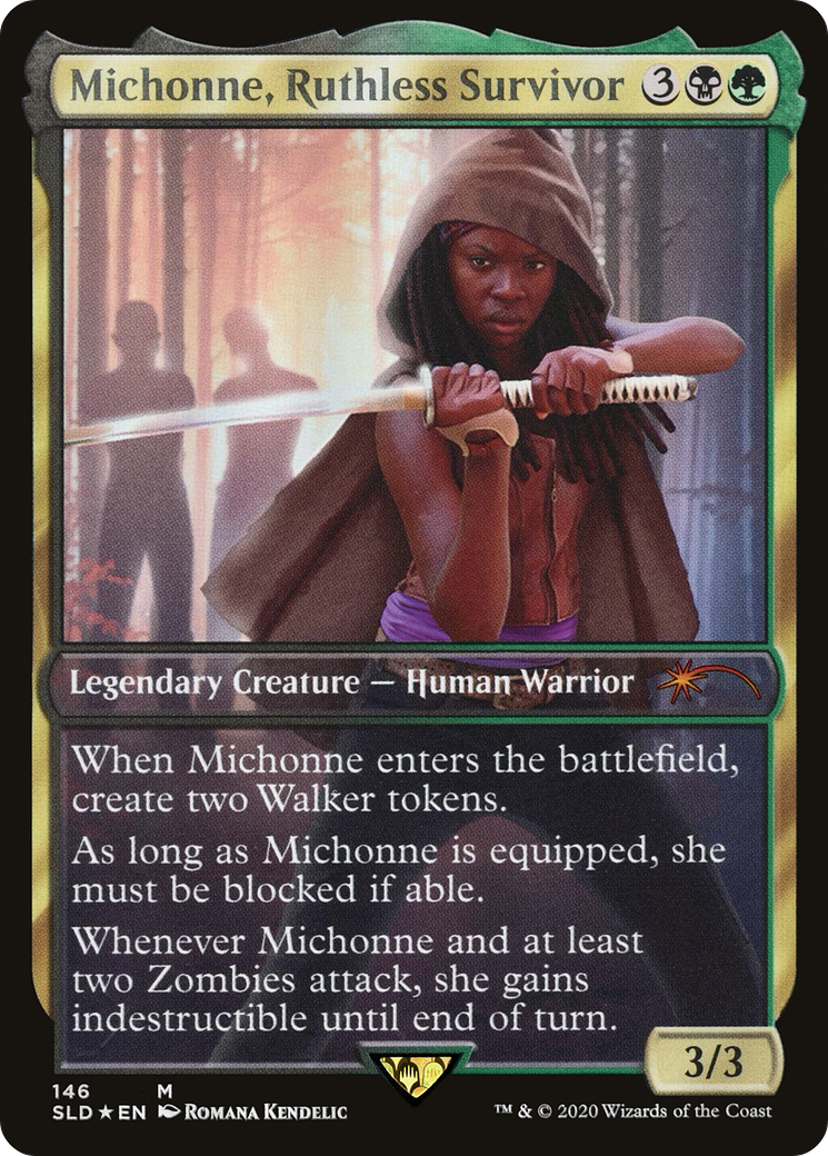 Image of Michonne, Ruthless Survivor (SLD-146) - Secret Lair Drop / Michonne, Ruthless Survivor Foil