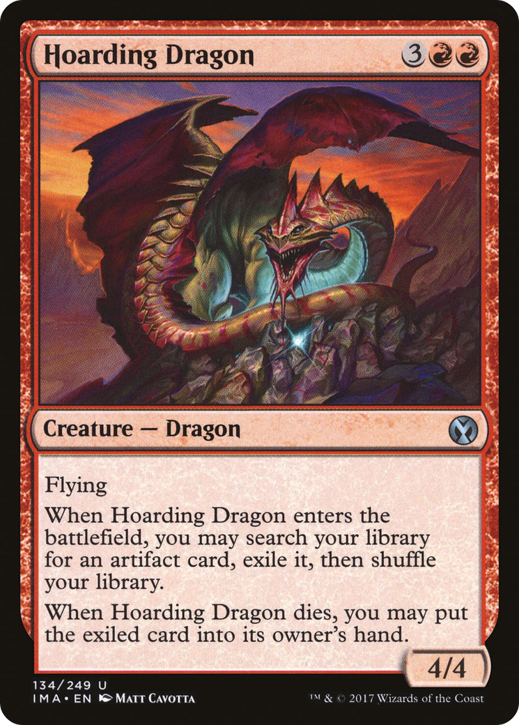 Image of Hoarding Dragon (IMA-134) - Iconic Masters Foil