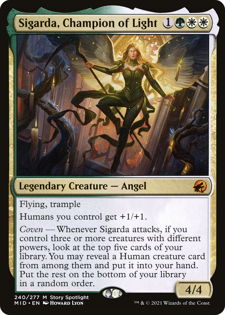 Image of Sigarda, Champion of Light (MID-240) - Innistrad: Midnight Hunt
