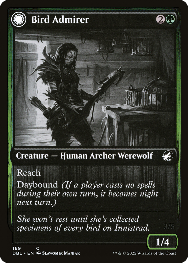 Image of Bird Admirer (DBL-169) - Innistrad: Double Feature: (Double Faced Transform) Foil
