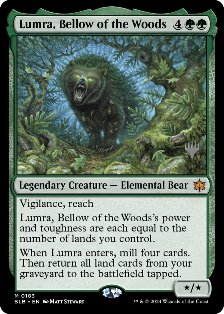 Image of Lumra, Bellow of the Woods (PPBLB-183) - Bloomburrow Promos