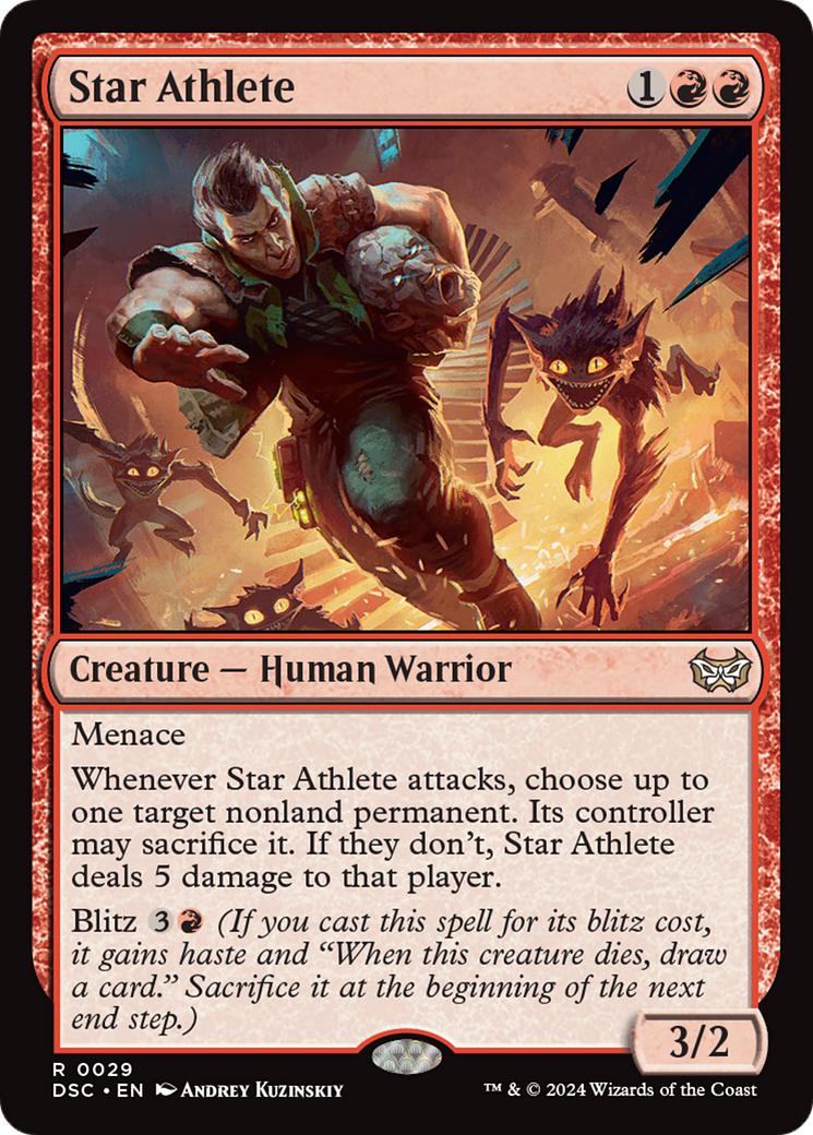 Image of Star Athlete (DSC-029) - Duskmourn: House of Horror Commander