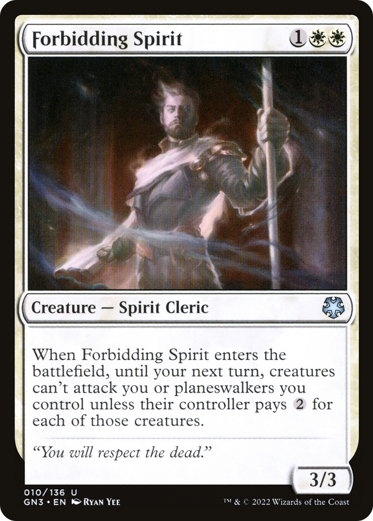 Image of Forbidding Spirit (GN3-010) - Game Night: Free-for-All