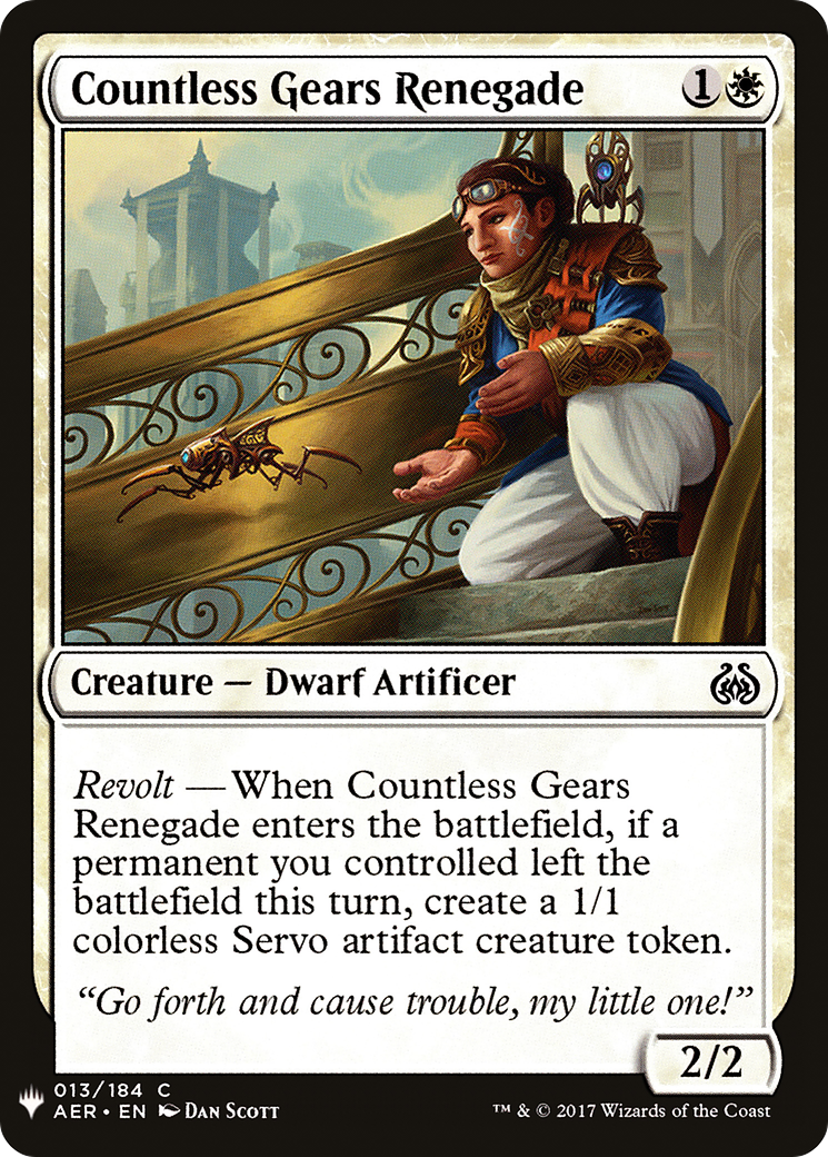 Image of Countless Gears Renegade (LIST-013) - The List