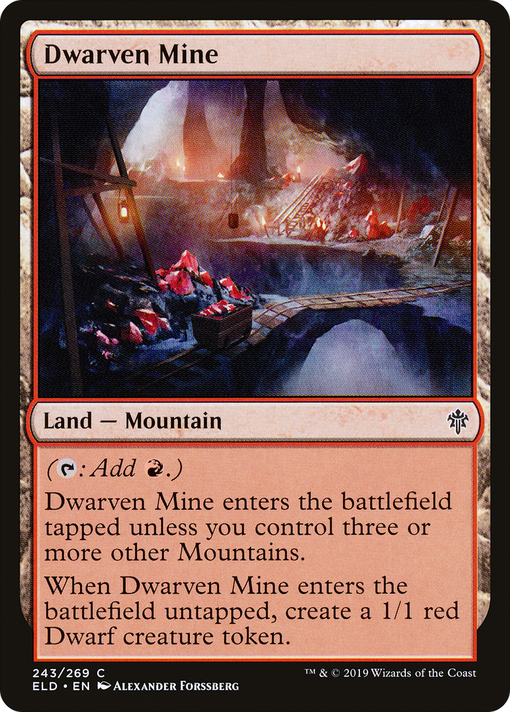 Image of Dwarven Mine (ELD-243) - Throne of Eldraine