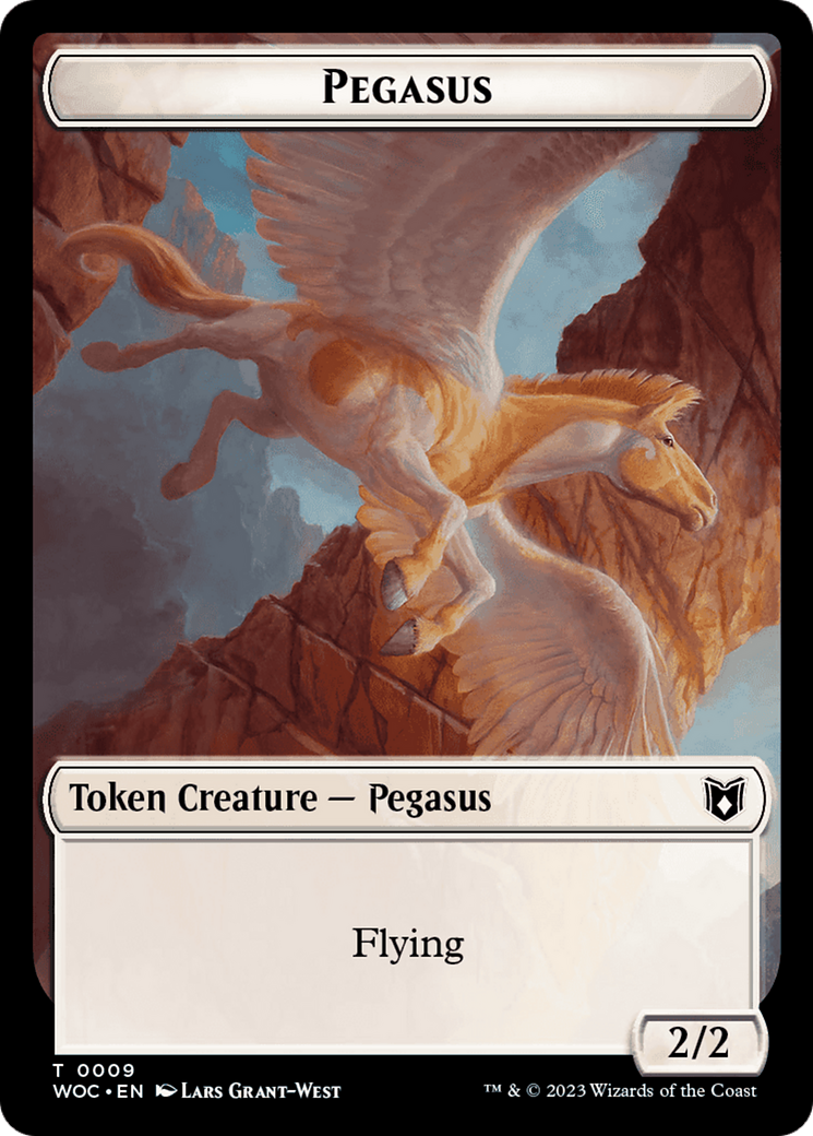 Image of Pegasus (TWOC-009) - Wilds of Eldraine Commander Tokens