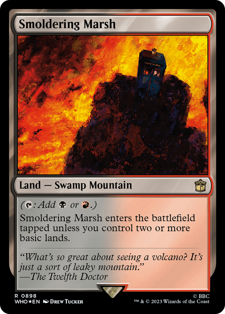Image of Smoldering Marsh (Surge Foil) (WHO-898) - Doctor Who Foil