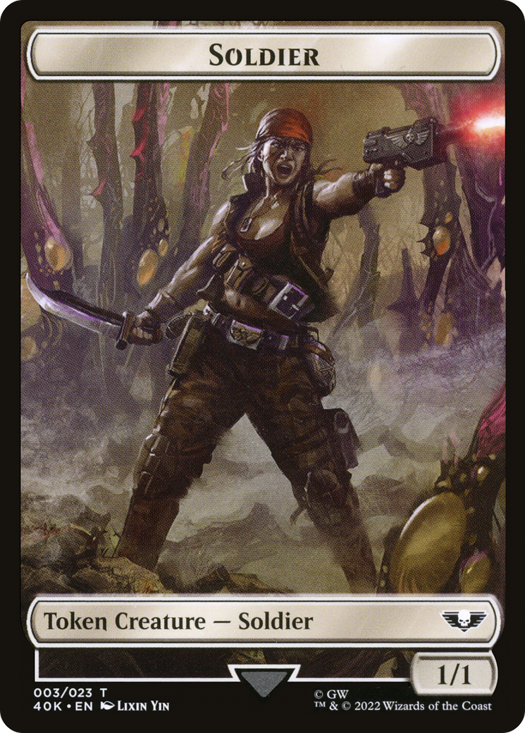 Image of Soldier (T40K-003) - Warhammer 40,000 Tokens
