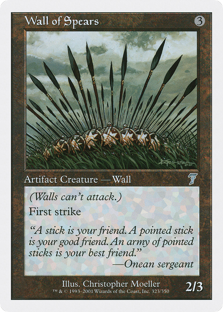 Image of Wall of Spears (7ED-323) - 7th Edition