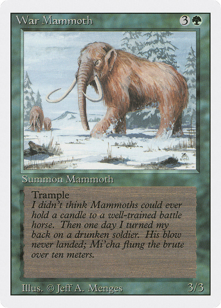 Image of War Mammoth (3ED-) - Revised Edition
