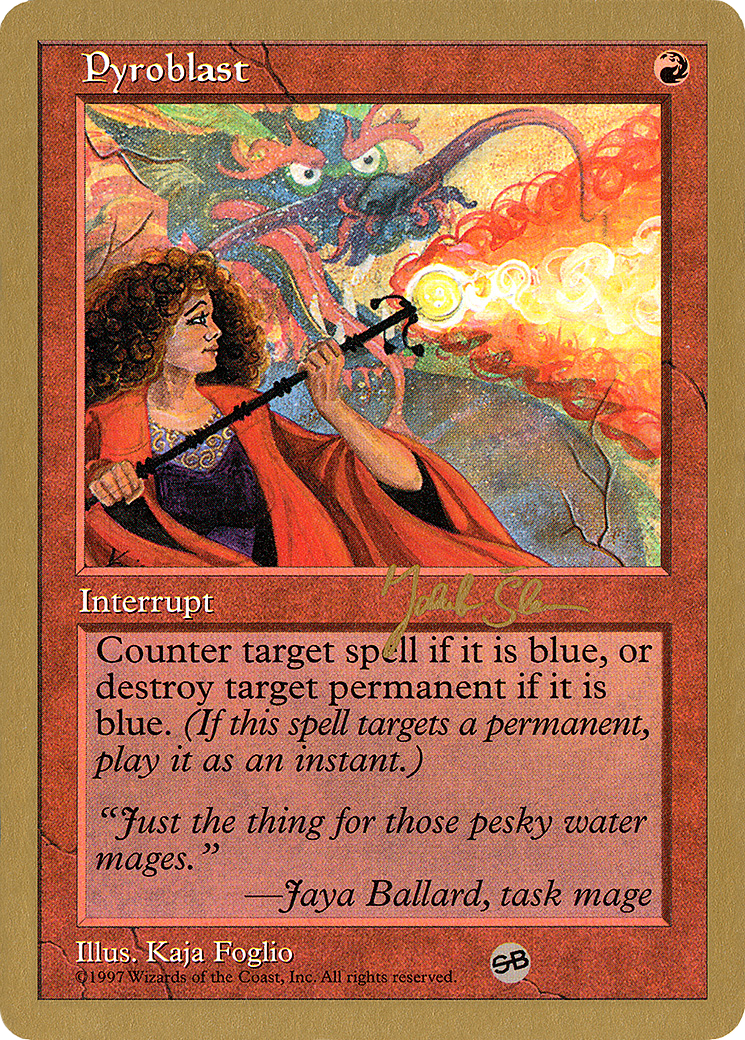 Image of Pyroblast - 1997 Jakub Slemr (5ED) (SB) (WCD-) - World Championship Decks 1997