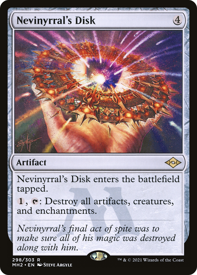 Image of Nevinyrral's Disk (MH2-298) - Modern Horizons 2 Etched Foil