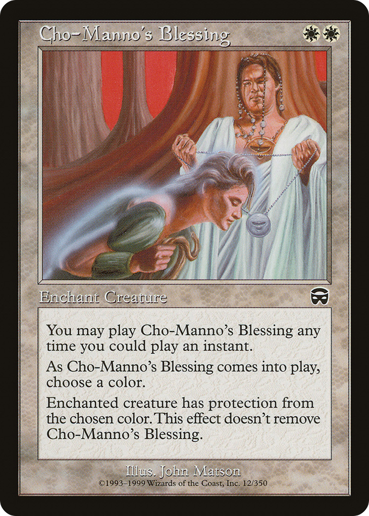 Image of Cho-Manno's Blessing (MMQ-012) - Mercadian Masques