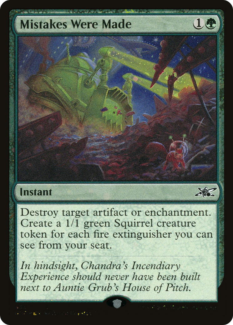 Image of Mistakes Were Made (Galaxy Foil) (UNF-433) - Unfinity Foil