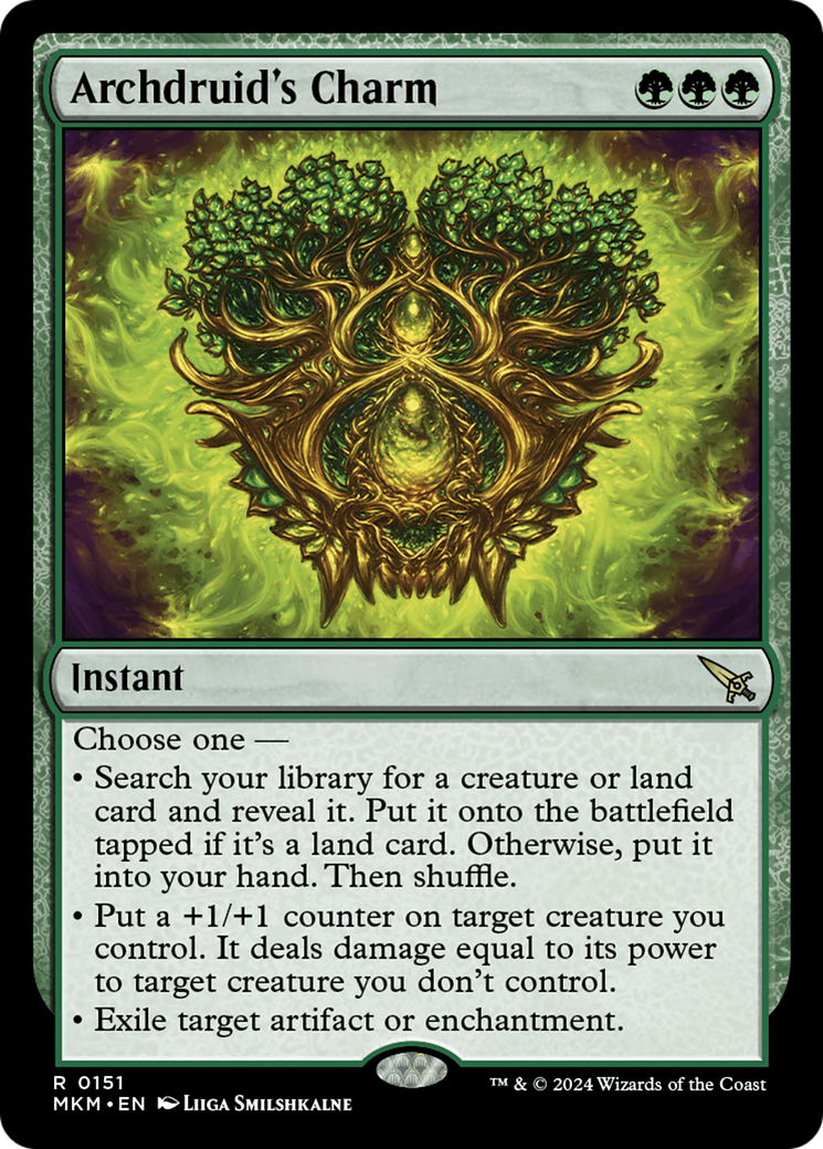 Image of Archdruid's Charm (MKM-151) - Murders at Karlov Manor Foil