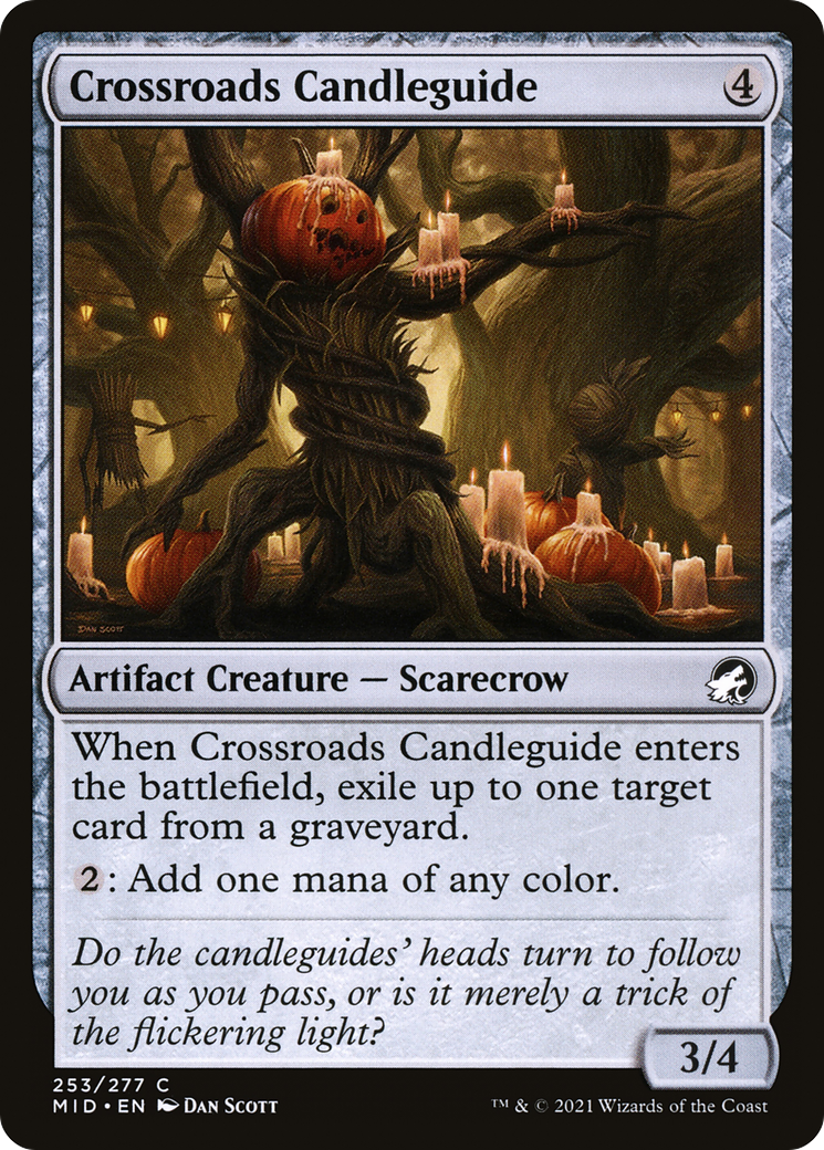 Image of Crossroads Candleguide (MID-253) - Innistrad: Midnight Hunt Foil