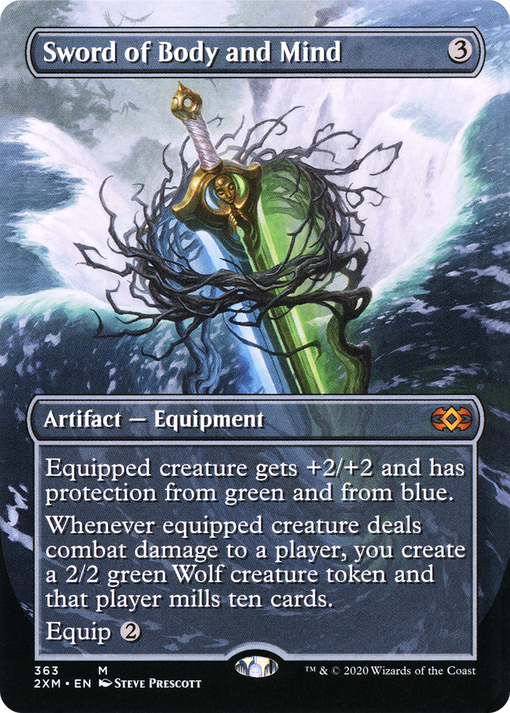 Image of Sword of Body and Mind (Borderless) (2XM-363) - Double Masters (Borderless) Foil