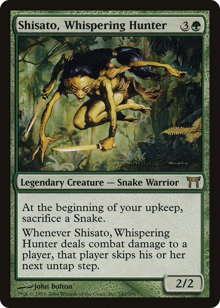 Image of Shisato, Whispering Hunter (CHK-242) - Champions of Kamigawa Foil