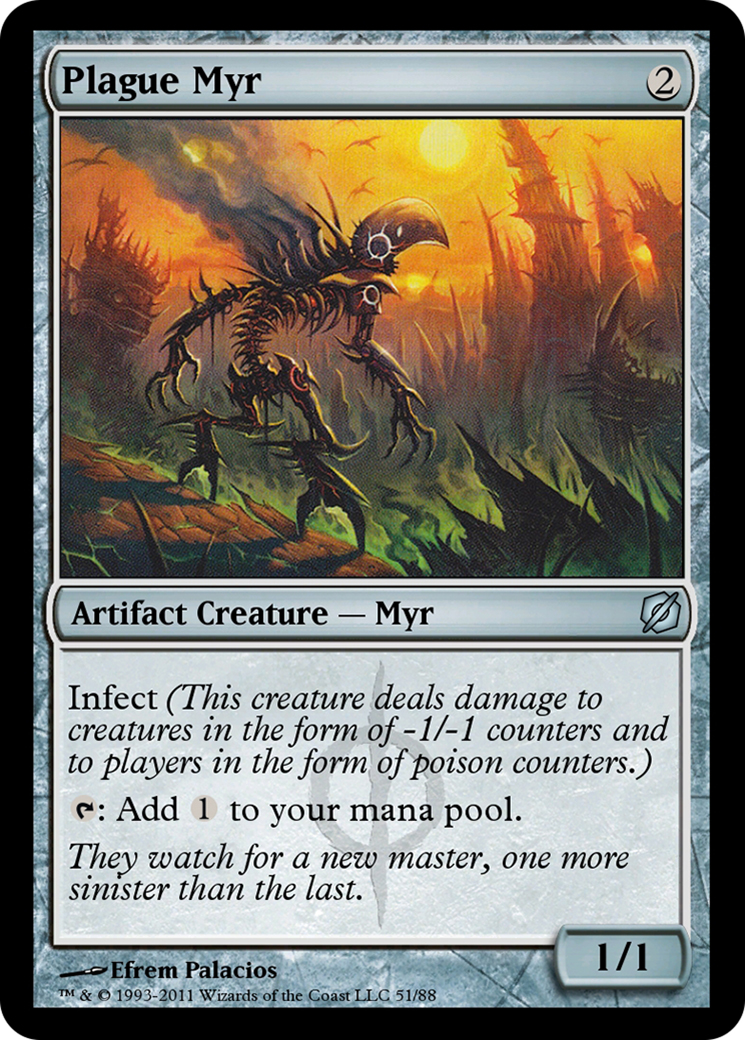 Image of Plague Myr (TD2-051) - Duel Decks: Mirrodin Pure vs. New Phyrexia