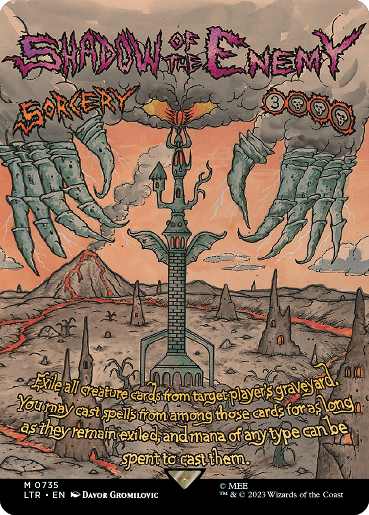 Image of Shadow of the Enemy (Borderless Poster) (LTR-735) - The Lord of the Rings: Tales of Middle-earth (Borderless) Foil