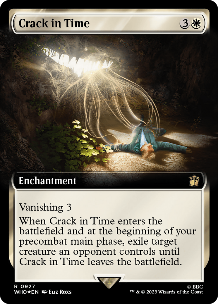 Image of Crack in Time (Extended Art) (Surge Foil) (WHO-927) - Doctor Who: (Extended Art) Foil