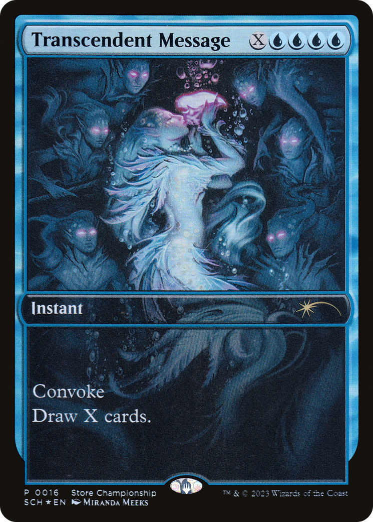 Image of Transcendent Message (GAME-016) - Store Championships Foil