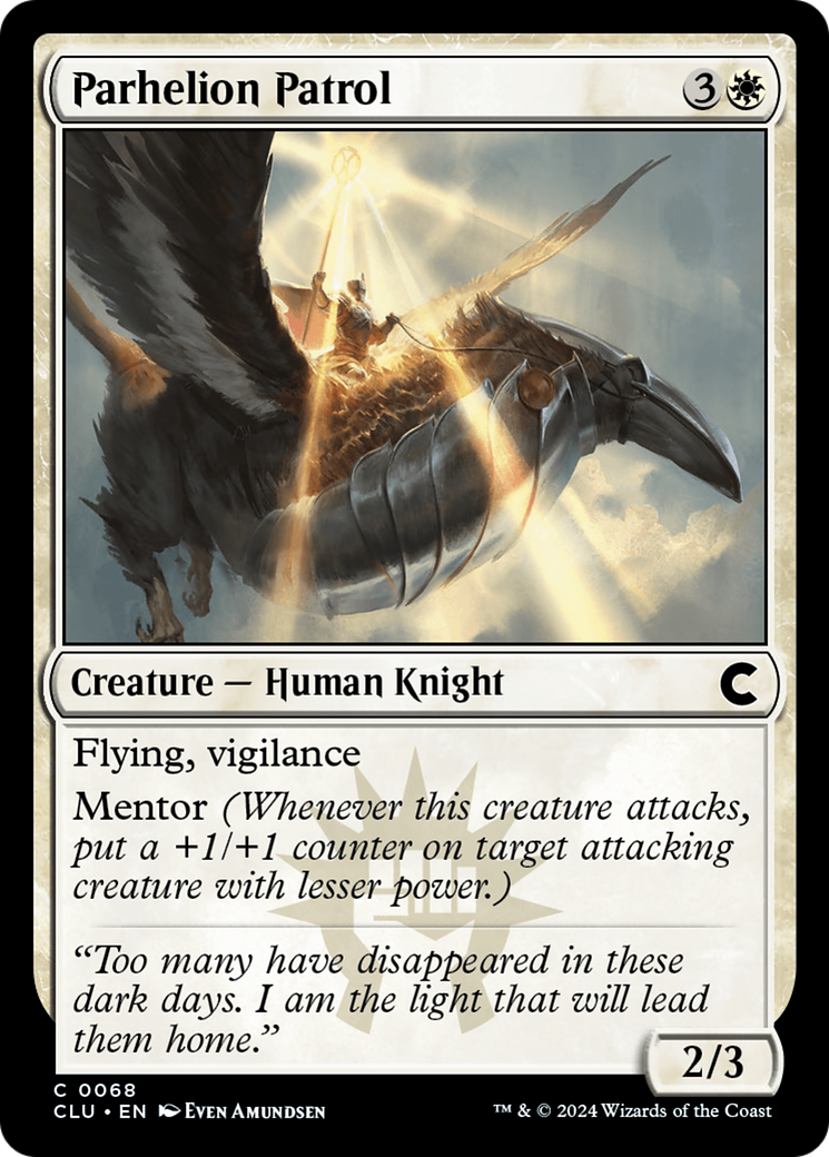 Image of Parhelion Patrol (CLU-068) - Ravnica: Clue Edition