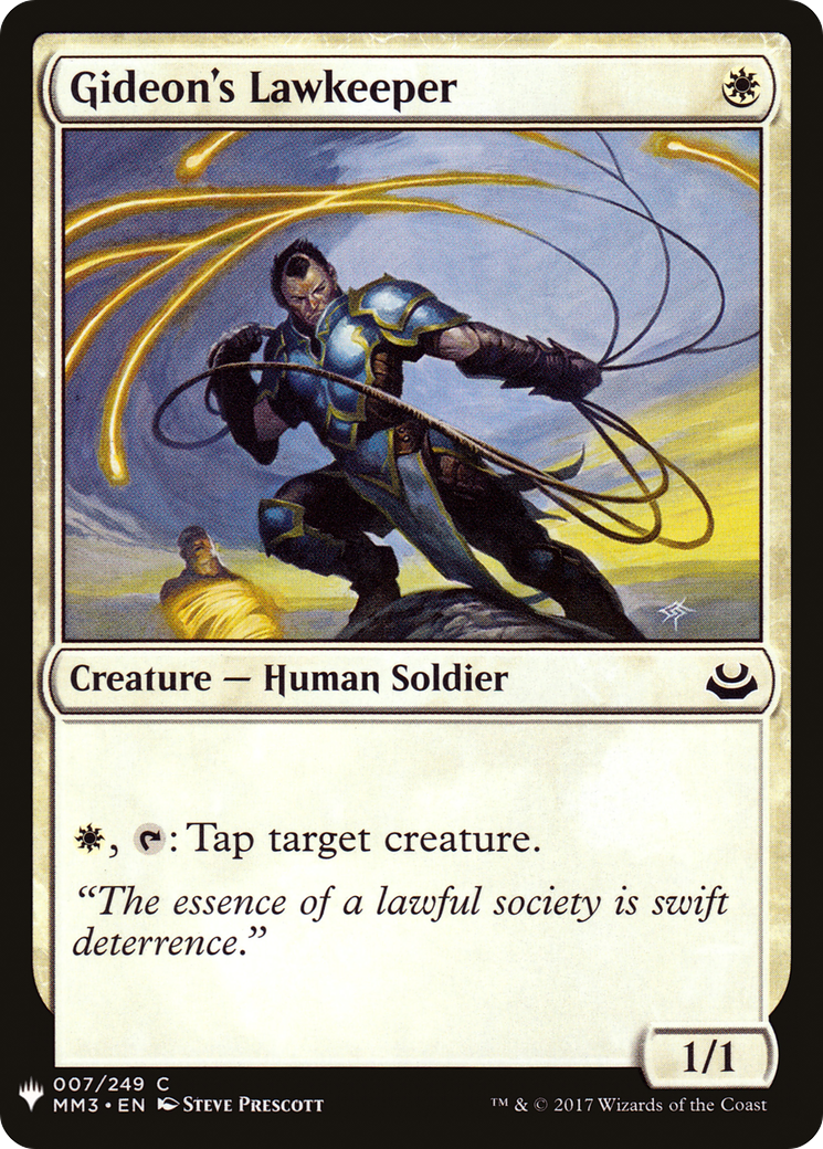 Image of Gideon's Lawkeeper (LIST-007) - The List