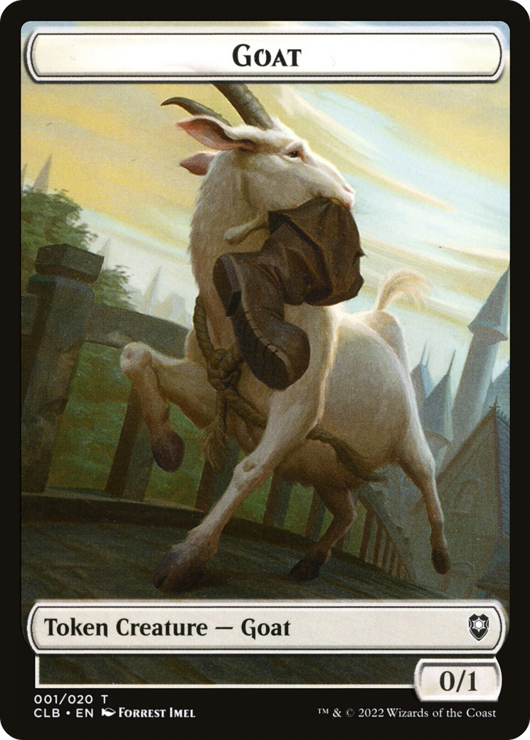 Image of Goat Token (CLB-001) - Battle for Baldur's Gate Tokens