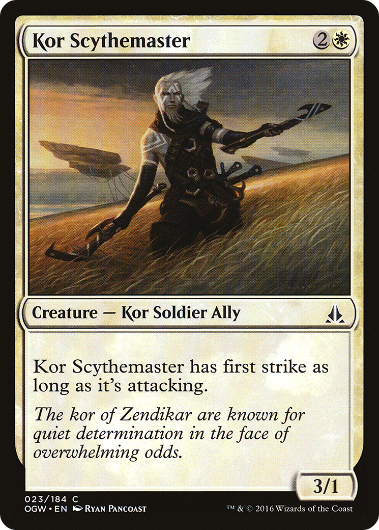 Image of Kor Scythemaster (OGW-023) - Oath of the Gatewatch Foil