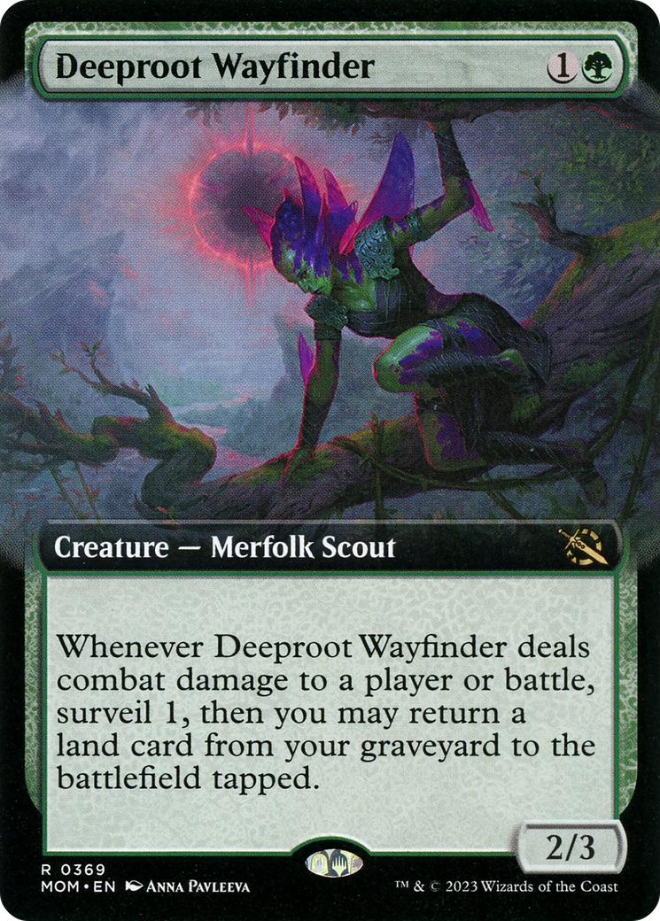Image of Deeproot Wayfinder (Extended Art) (MOM-369) - March of the Machine: (Extended Art) Foil