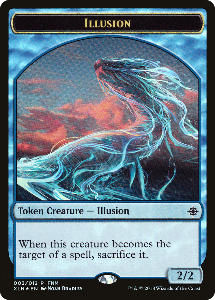 Image of Illusion // Saproling Double-sided Token (FNM-003) - Friday Night Magic 2018 Foil