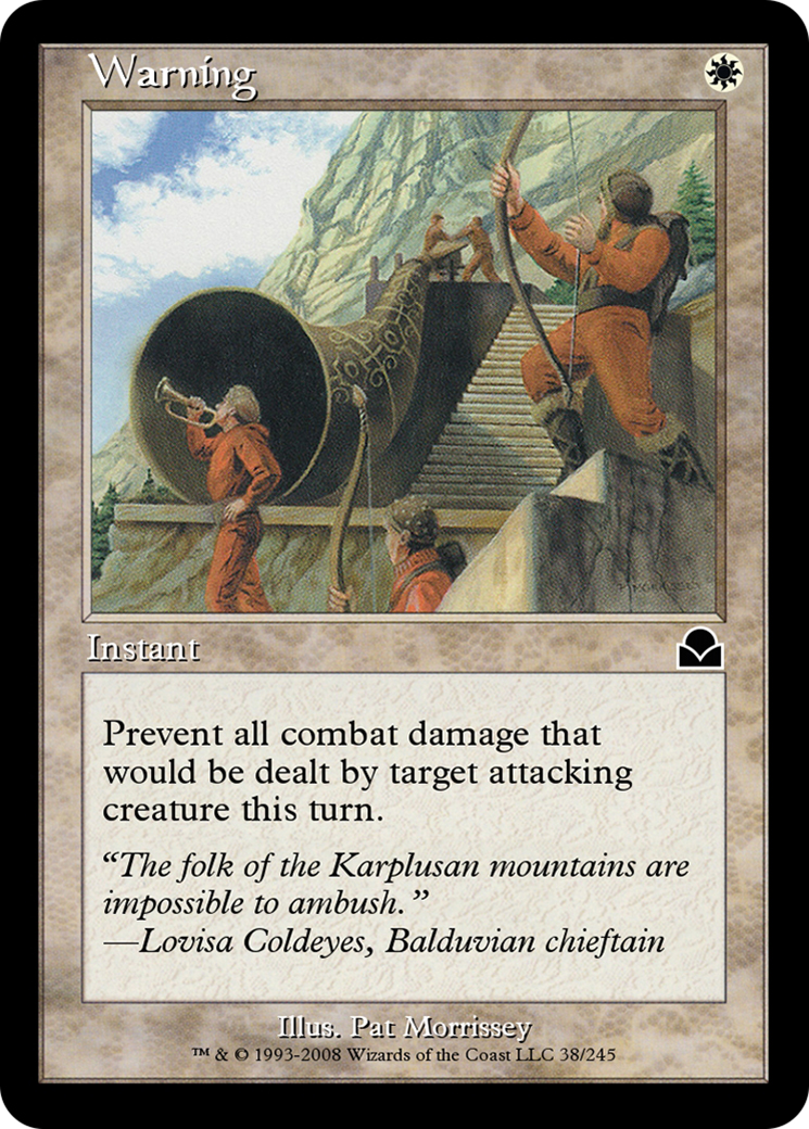 Image of Warning (ME2-038) - Masters Edition II