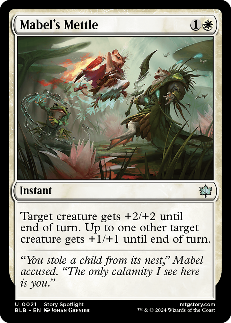 Image of Mabel's Mettle (BLB-021) - Bloomburrow