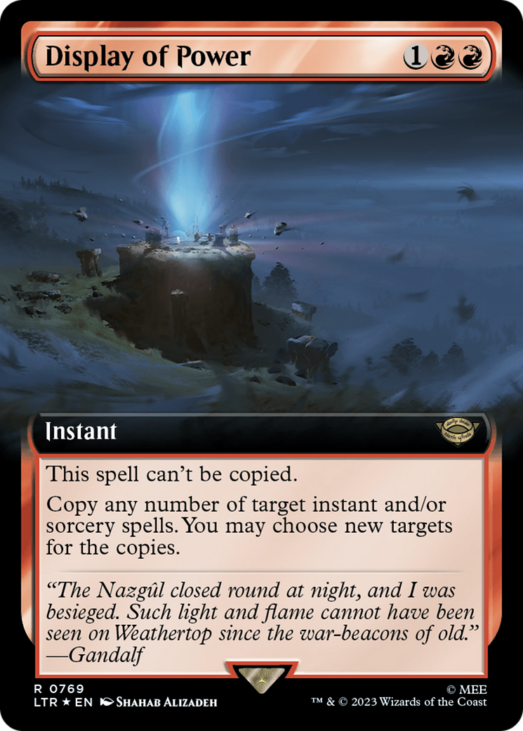 Image of Display of Power (Extended Art) (Surge Foil) (LTR-769) - The Lord of the Rings: Tales of Middle-earth: (Extended Art) Foil