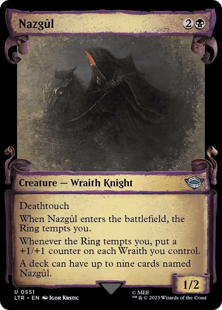 Image of Nazgul (0551) (Showcase Scrolls) (LTR-551) - The Lord of the Rings: Tales of Middle-earth: (Showcase)