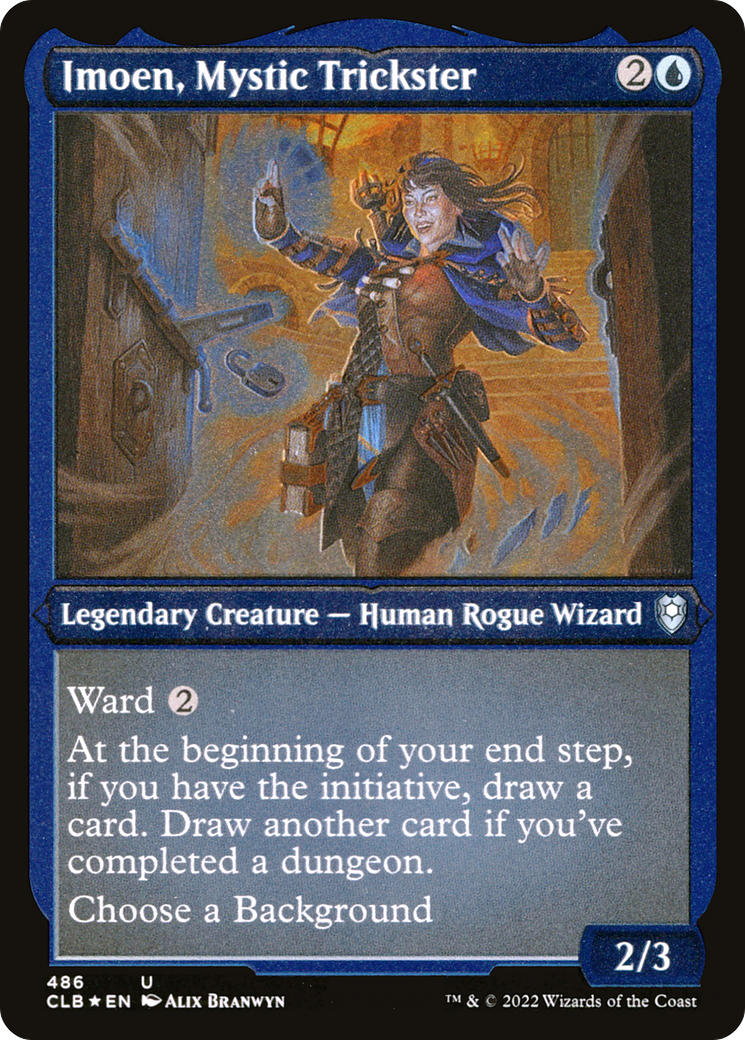 Image of Imoen, Mystic Trickster (CLB-486) - Commander Legends: Battle for Baldur's Gate Etched Foil