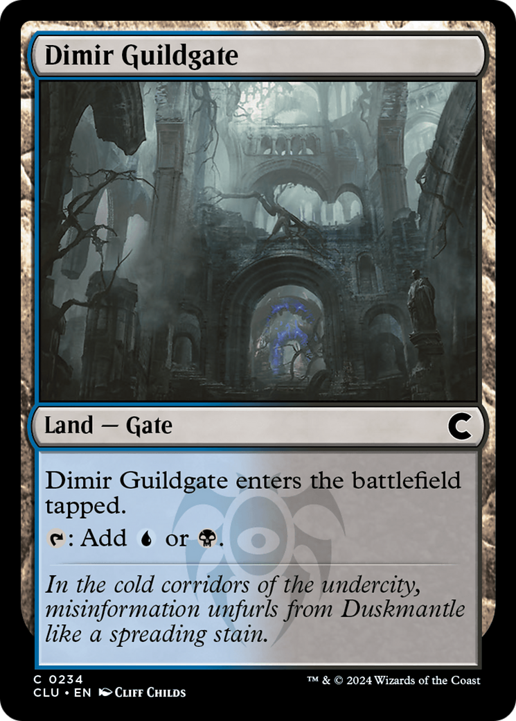 Image of Dimir Guildgate (CLU-234) - Ravnica: Clue Edition