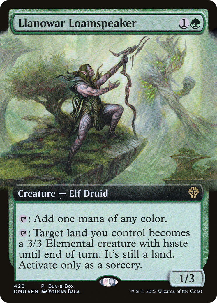 Image of Llanowar Loamspeaker (BABP-428) - Dominaria United: (Extended Art)