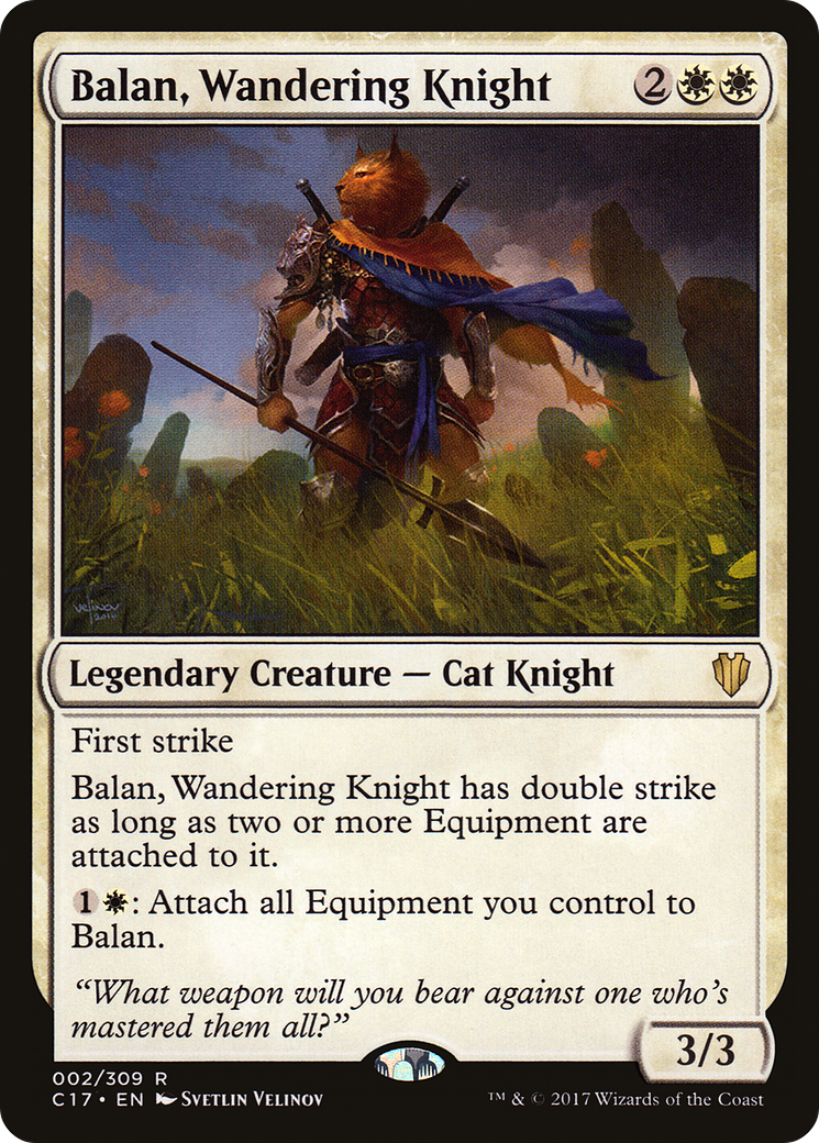 Image of Balan, Wandering Knight (C17-002) - Commander 2017