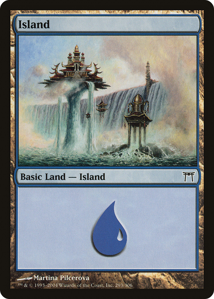 Image of Island (293) (CHK-293) - Champions of Kamigawa Foil
