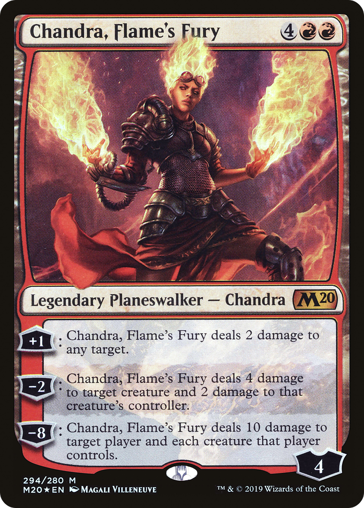 Image of Chandra, Flame's Fury (M20-294) - Core Set 2020 Foil