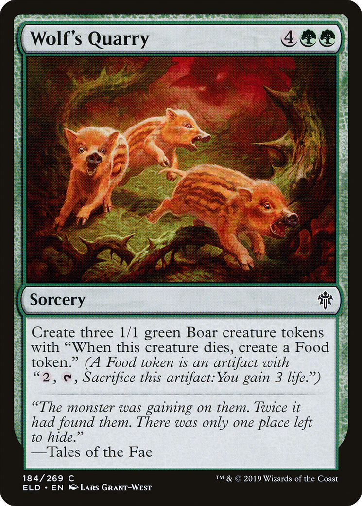 Image of Wolf's Quarry (ELD-184) - Throne of Eldraine Foil
