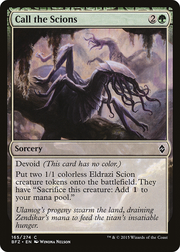 Image of Call the Scions (BFZ-165) - Battle for Zendikar: (devoid) Foil