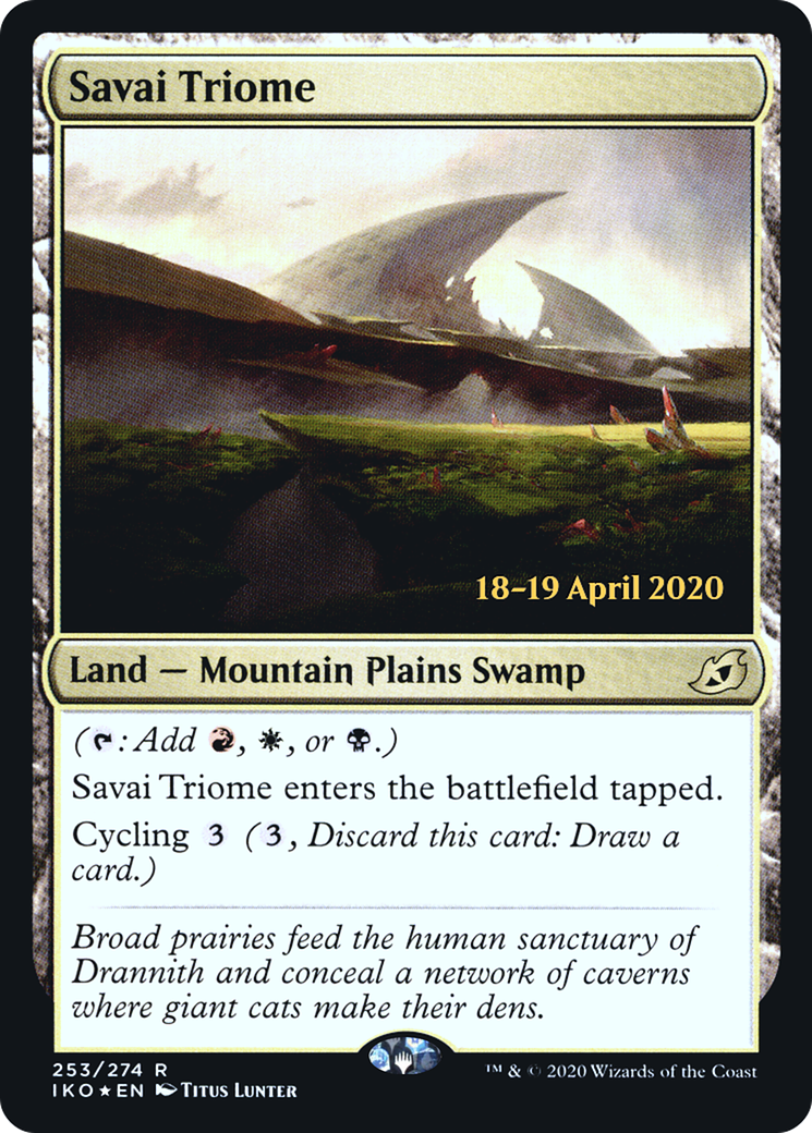 Image of Savai Triome (PRE-253S) - Ikoria: Lair of Behemoths Promos Foil