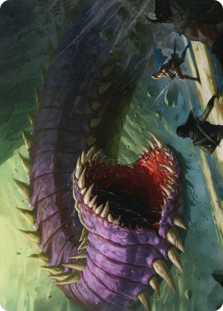 Image of Purple Worm // Purple Worm (AAFR-003) - Adventures in the Forgotten Realms Art Series (Borderless) Foil