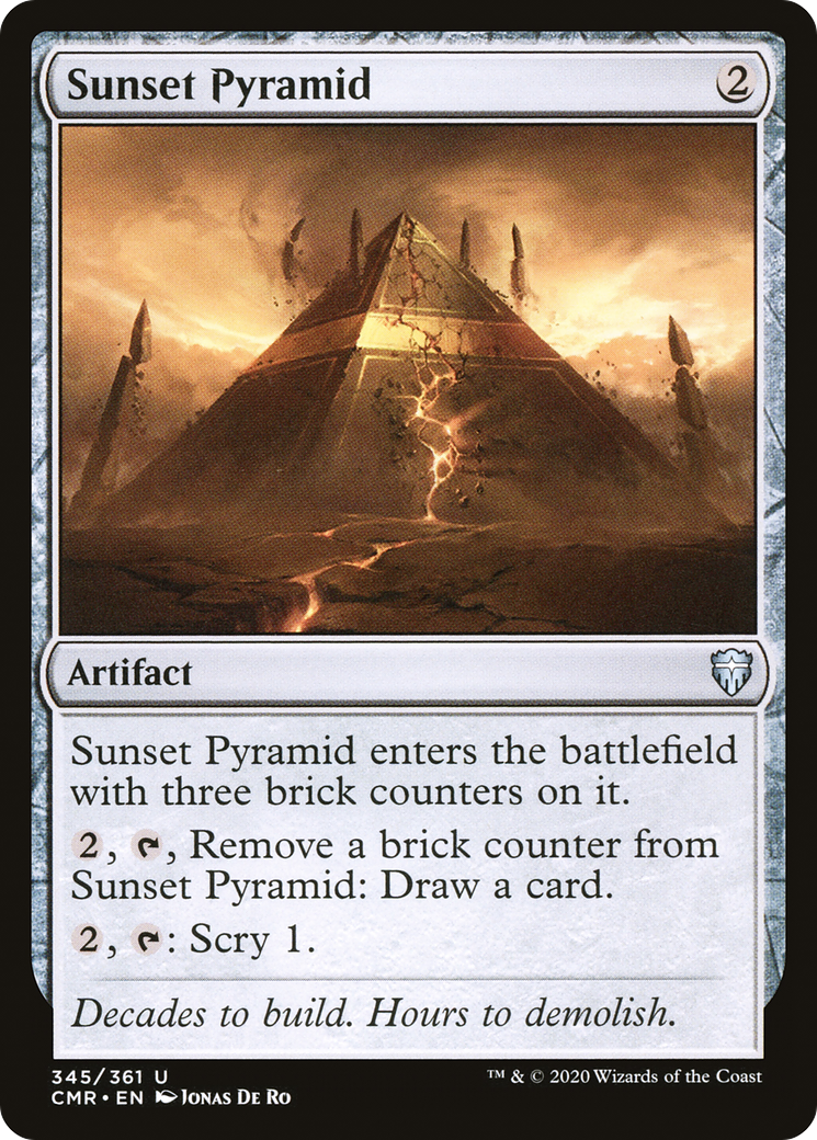 Image of Sunset Pyramid (CMR-345) - Commander Legends Foil