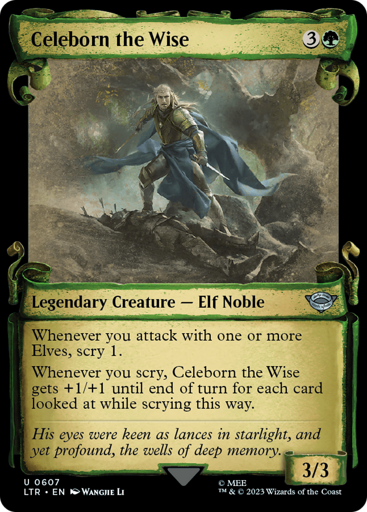Image of Celeborn the Wise (Showcase Scrolls) (LTR-607) - The Lord of the Rings: Tales of Middle-earth: (Showcase) Foil