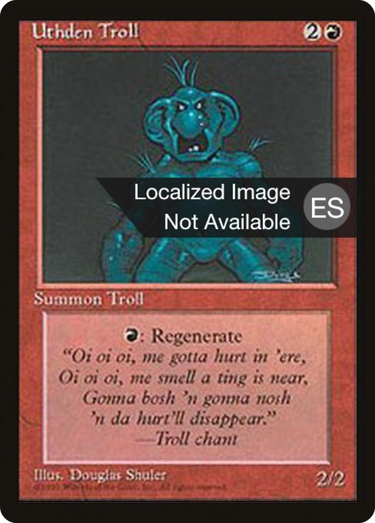 Image of Uthden Troll (4BB-) - Fourth Edition Foreign Black Border