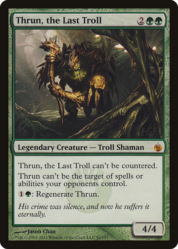 Image of Thrun, the Last Troll (MBS-092) - Mirrodin Besieged